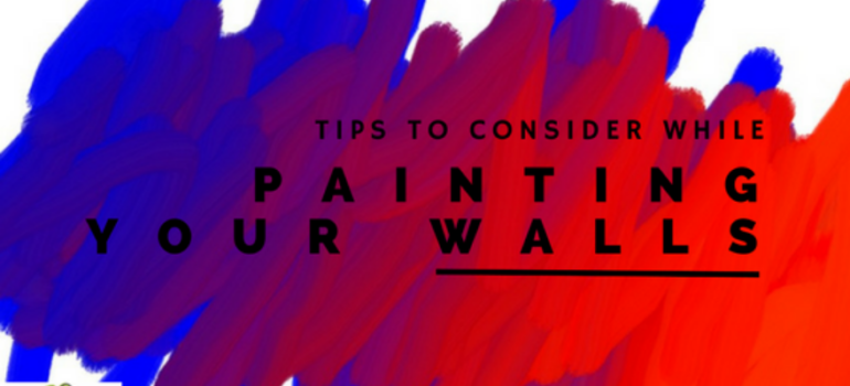 Painting a wall - Viya Constructions