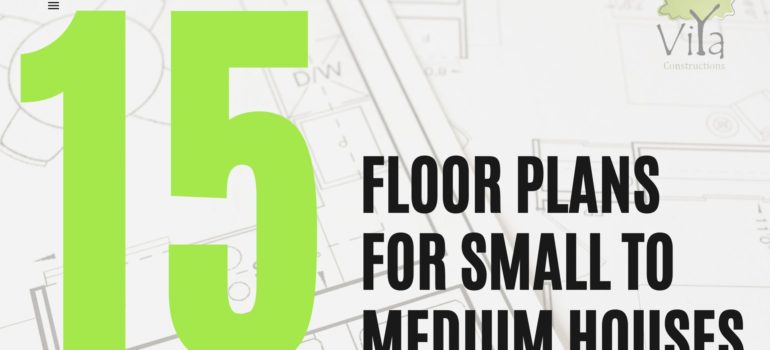 Floor plans for small to medium houses