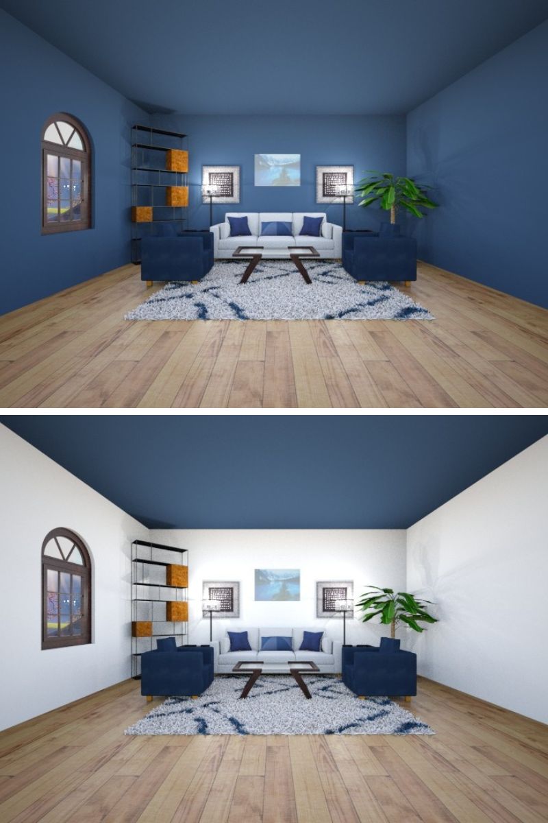 How the use of colours affect the look and feel of a room